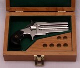 F. Wesson Double Barrel Derringer w/ Dirk, .41 RF, Restored, Cased, c.1860’s, Antique - 5 of 20