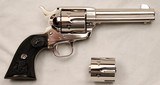  COLT  SAA, Nickel, .45LC & .45ACP, (Dual Cylinder), 4 3/4” Barrel, Custom Shop, NEW IN BOX - 7 of 20