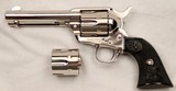  COLT  SAA, Nickel, .45LC & .45ACP, (Dual Cylinder), 4 3/4” Barrel, Custom Shop, NEW IN BOX - 3 of 20