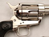 COLT  SAA, Nickel, .45LC & .45ACP, (Dual Cylinder), 4 3/4” Barrel, Custom Shop, NEW IN BOX - 9 of 20