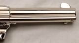  COLT  SAA, Nickel, .45LC & .45ACP, (Dual Cylinder), 4 3/4” Barrel, Custom Shop, NEW IN BOX - 10 of 20
