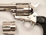  COLT  SAA, Nickel, .45LC & .45ACP, (Dual Cylinder), 4 3/4” Barrel, Custom Shop, NEW IN BOX - 5 of 20