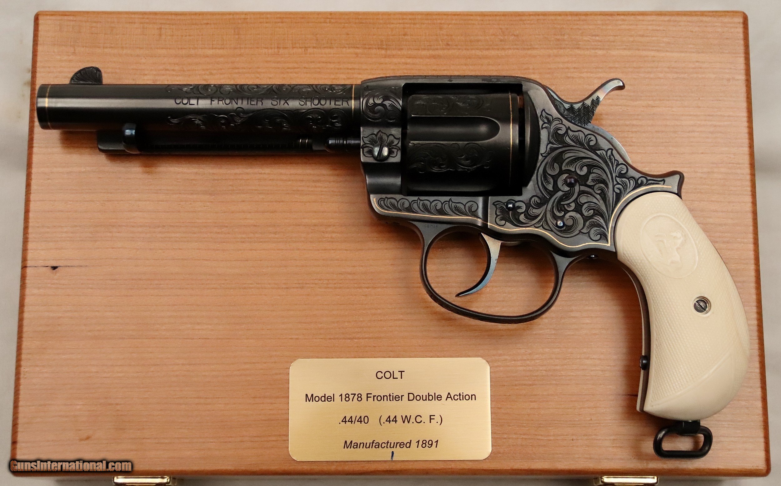Colt, M-1878, “Frontier Double Action”, Engraved, Cased, .44