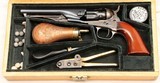 Colt  M-1862 Police (2nd Gen), Cased as Arkansas Sesquicentennial 1969, with Accessories, Un-Fired, .36 Cal. Percussion - 1 of 19
