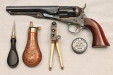 Colt  M-1862 Police (2nd Gen), Cased as Arkansas Sesquicentennial 1969, with Accessories, Un-Fired, .36 Cal. Percussion - 2 of 19