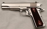 Colt Custom Government Model, Super 38 Auto, AS NEW, Bright Stainless  - 5 of 19