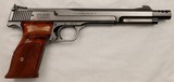 S&W M-41, Rimfire Single Action Target pistol, .22LR x 7 3/8” Barrel, w/ Muzzle Brake & Weight, Excellent Cond. - 3 of 19