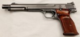 S&W M-41, Rimfire Single Action Target pistol, .22LR x 7 3/8” Barrel, w/ Muzzle Brake & Weight, Excellent Cond. - 1 of 19