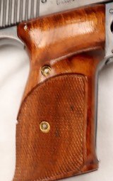 S&W M-41, Rimfire Single Action Target pistol, .22LR x 7 3/8” Barrel, w/ Muzzle Brake & Weight, Excellent Cond. - 8 of 19