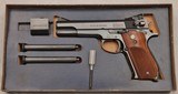 S & W, .38 Master Model No. 52-1, .38 Special Wad Cutter, 5” Barrel, Weight, 2 Mags. Scr Driver & Box - 1 of 20
