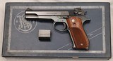 S & W, .38 Master Model No. 52-1, .38 Special Wad Cutter, 5” Barrel, Weight, 2 Mags. Scr Driver & Box - 18 of 20