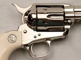 COLT,  SAA, .45, 4 3/4” Barrel, Nickel w/ Factory Ivory, Model P1841, NEW,  Box & Papers, SN: SA92845  - 10 of 18