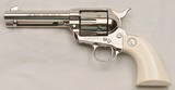 COLT,  SAA, .45, 4 3/4” Barrel, Nickel w/ Factory Ivory, Model P1841, NEW,  Box & Papers, SN: SA92845  - 4 of 18