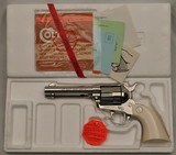 COLT,  SAA, .45, 4 3/4” Barrel, Nickel w/ Factory Ivory, Model P1841, NEW,  Box & Papers, SN: SA92845  - 3 of 18