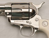 COLT,  SAA, .45, 4 3/4” Barrel, Nickel w/ Factory Ivory, Model P1841, NEW,  Box & Papers, SN: SA92845  - 6 of 18