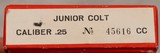 Colt Junior, .25 Caliber, Mfg’d 1963, w/Box - 17 of 18