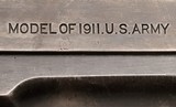 COLT, M-1911, (U.S. ARMY), Mfg’d. in 1918, Black Army - 12 of 20