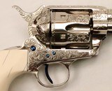 Colt, SAA, TEXAS History, Restored, Engraved, Ivory, .38-40 x 4 3/4”, SN: 142240, Colt letter, ANTIQUE  - 8 of 20