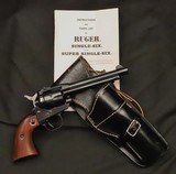 Ruger, Single Six, Early Three Screw, c. 1957, .22 LR, 5 1/2” Barrel, Excellent Cond. w/Holster. - 1 of 17
