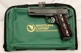 NIGHTHAWK CUSTOM, TALON II, COMMANDER, .45 ACP, As New  - 1 of 18