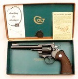 Colt, Model 357, .357 Magnum, 6” Barrel, c.1955, w/ Nice Box+ - 1 of 20