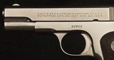 Colt, M1908 Pocket, .380 Cal, Nickel, Original Finish, c.1929, Exc. Cond - 4 of 15