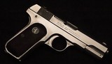 Colt, M1908 Pocket, .380 Cal, Nickel, Original Finish, c.1929, Exc. Cond - 8 of 15