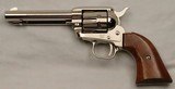 Colt  Single Action Frontier Scout Revolver, Nickel, Cased, Excellent, .22 Cal, 4 3/4” - 4 of 15
