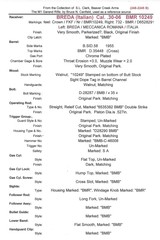 BREDA (Italian) M1Garand Rifle, 100% Correct, Excellent, Data Sheet - 20 of 20
