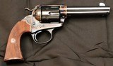  COLT FRONTIER SIX SHOOTER, (BISLEY MODEL), .44-40 X 4 3/4”,  Cased Restoration, w/ Holster, SN: 166072, Antique, c.1898 - 4 of 19