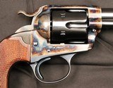  COLT FRONTIER SIX SHOOTER, (BISLEY MODEL), .44-40 X 4 3/4”,  Cased Restoration, w/ Holster, SN: 166072, Antique, c.1898 - 5 of 19