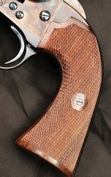  COLT FRONTIER SIX SHOOTER, (BISLEY MODEL), .44-40 X 4 3/4”,  Cased Restoration, w/ Holster, SN: 166072, Antique, c.1898 - 9 of 19