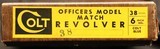 COLT, Officers Model Match, As New Un-Fired, c.1967, .38 x 6”, Box, Target, & Papers - 5 of 19