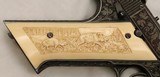 High Standard, H.D. Military,  GERMAN ENGRAVED w/ CARVED IVORY, .22 LR, 4 1/2”, c.1946, EXC. Cond. - 10 of 20