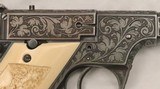 High Standard, H.D. Military,  GERMAN ENGRAVED w/ CARVED IVORY, .22 LR, 4 1/2”, c.1946, EXC. Cond. - 13 of 20