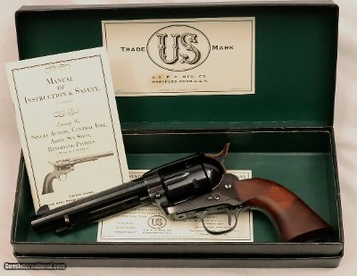 USFA, SAA, .38 Spl.  51/2” Barrel,  Excellent Condition, w/Box & Manual