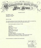 Winchester M-1886, Deluxe, .45-70, 1/2 Octagonal, Short Mag. Antique, 1896 with Cody Letter - 19 of 19