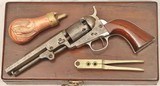 COLT, M-1849, Cased, NAMED, ANTIQUE, c. 1858, Exc. Condition  - 1 of 20