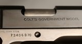 Colt, Government Model, CUSTOM, c.1981, .45 ACP, Excellent - 10 of 18