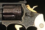 S&W Mod 19-2, Engraved / Ivory / Gold Inlay / Gold Plated, Un-Fired, c.1967 - 10 of 20