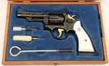 S&W Mod 19-2, Engraved / Ivory / Gold Inlay / Gold Plated, Un-Fired, c.1967 - 20 of 20