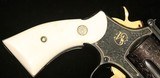 S&W Mod 19-2, Engraved / Ivory / Gold Inlay / Gold Plated, Un-Fired, c.1967 - 7 of 20