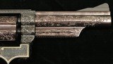 S&W Mod 19-2, Engraved / Ivory / Gold Inlay / Gold Plated, Un-Fired, c.1967 - 8 of 20