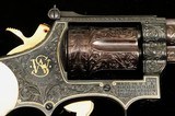 S&W Mod 19-2, Engraved / Ivory / Gold Inlay / Gold Plated, Un-Fired, c.1967 - 6 of 20