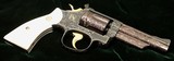 S&W Mod 19-2, Engraved / Ivory / Gold Inlay / Gold Plated, Un-Fired, c.1967 - 3 of 20