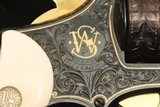 S&W Mod 19-2, Engraved / Ivory / Gold Inlay / Gold Plated, Un-Fired, c.1967 - 5 of 20