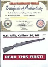 Springfield M1 Garand, WW2, March 1943, Survivor, All Original Condition, CMP Cert. SN: 1,480,976  - 20 of 20