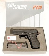 Sig Sauer, P-228, 9mm, NEW IN BOX, Un-Fired, Perfect, c.1991 - 2 of 11