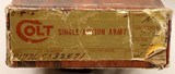 Colt, SAA, .44 Spl.  Ni. & Walnut, (c.1961) SN: SA32571 - 3 of 20
