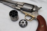 REMINGTON, (UBERTI) M-1858, Revolver, Cased, w/ .45 C.F. Cylinder, Un-Fired Condition - 9 of 20
